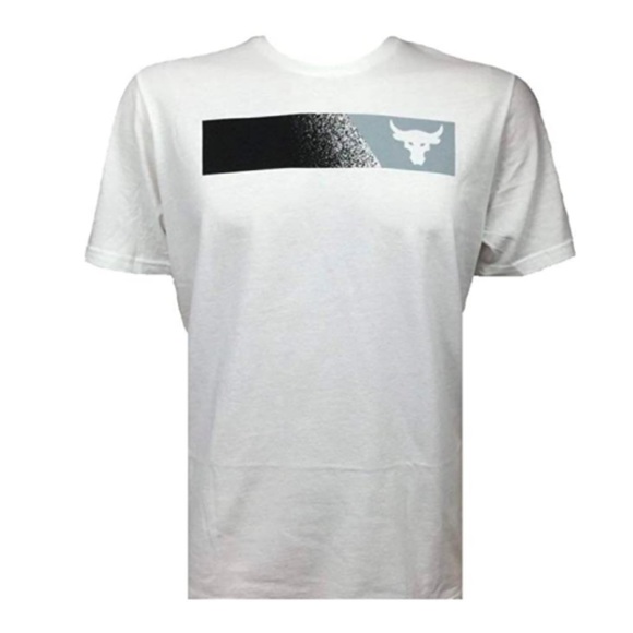 Under Armour Other - 🍃SALE🍃 Under Armour Project Rock Men White Tee Bull Athletic Size 1347699 100